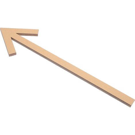 Autocollant Flèche Directionnelle en Acrylique, Panneau Fléché Décoratif, 8 Pouces, Or, Auto-adhésif, pour Boîte aux Lettres, Entrée de Maison, Rue, Signalétique Extérieure (1/5)