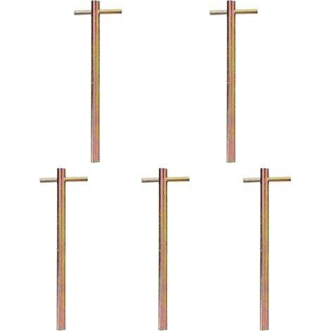 Chiave per palo ascensore triangolare da 5 pezzi - Chiave per sala d'ispezione multifunzione - Chiave per ascensore - Chiave per ascensore - Chiave per serratura porta ascensore