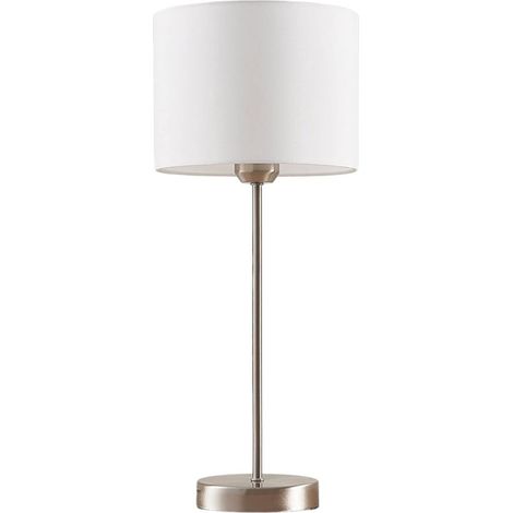 Tischlampe "Annatina" aus Textil für Schlafzimmer von Lindby