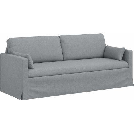 Canapé Gris clair 198 x 78 x 80 cm tissu (1/5)