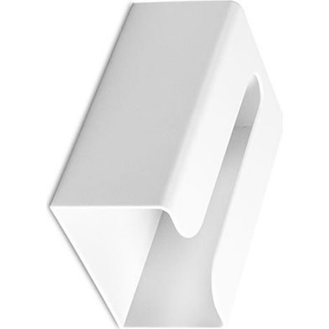 Wandmontierter Unterbau-Papierrollenhalter mit Klebefläche, robustes ABS, Größe 19,3 x 13,5 x 8,3 cm, schwarz (1/3)