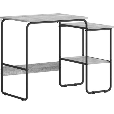 Desk with Storage Grey Sonoma 100 x 50 x 75 cm vidaXL (1/5)