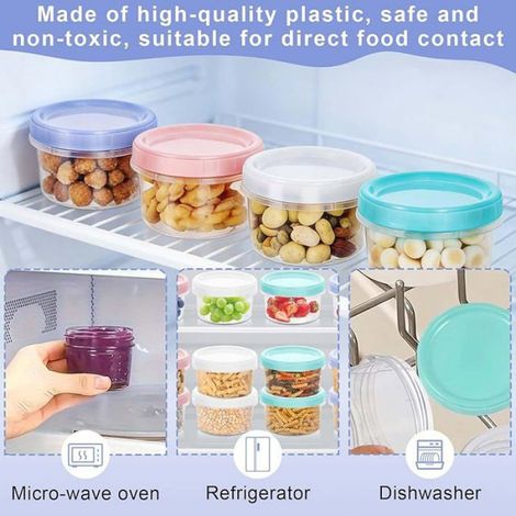 16 Pièces Conservation Alimentaire,Boite hermetique alimentaire,Boite Alimentaire Réutilisable,Bote Alimentaire (1/5)