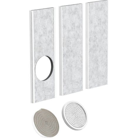Panneau de ventilation isolant pour fenêtre, couvercle de sortie d'air pour climatiseurs, compatible avec diverses fenêtres, multicolore (1/5)
