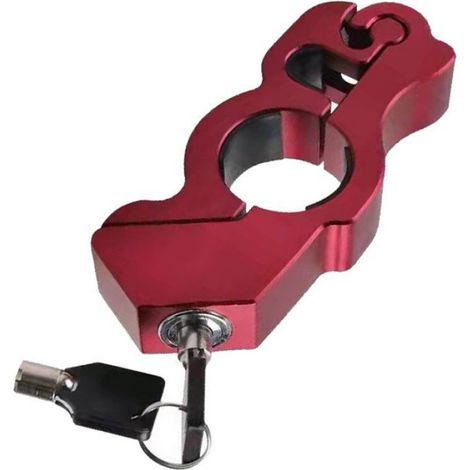 Verrouillage de guidon de scooter, protection contre le vol automatique, verrouillage universel de poignée de moto pour VTT pour (1/3)