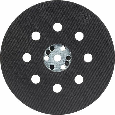 Plateau de Ponçage Mi-Dur (pour Peinture, Mastic, 8 Trous, Ø 125 mm, Accessoires Ponceuses Excentriques) (1/4)