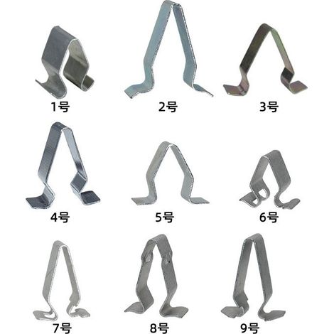 U-shaped metal clips suitable for the door frame and trunk interior panel of Volkswagen Golf 6, Magotan, and Polo cars.