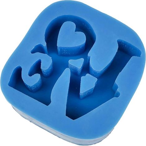 Silikonform in Herzform für DIY-Fondant-Kuchen, Schokoladenformen, Seifen- und Kerzenherstellung, Gipsformen (1/5)