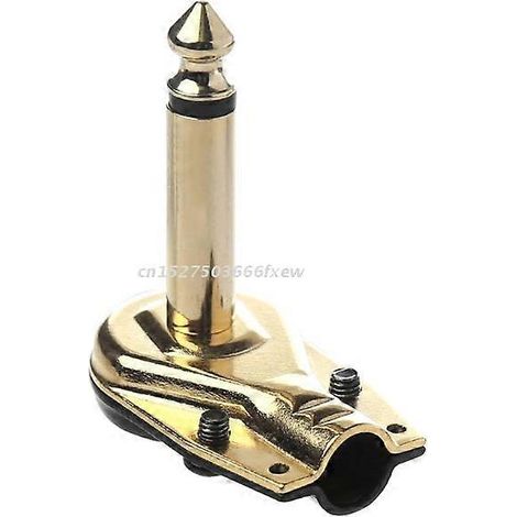 Prise jack mono 6,35 mm (1/4") coudée, mâle plat, pour pédale d'effets guitare (1/5)