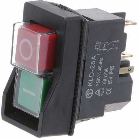 Waterproof magnetic push button LD-28A, 220 V, protection class IP55 (1/4)