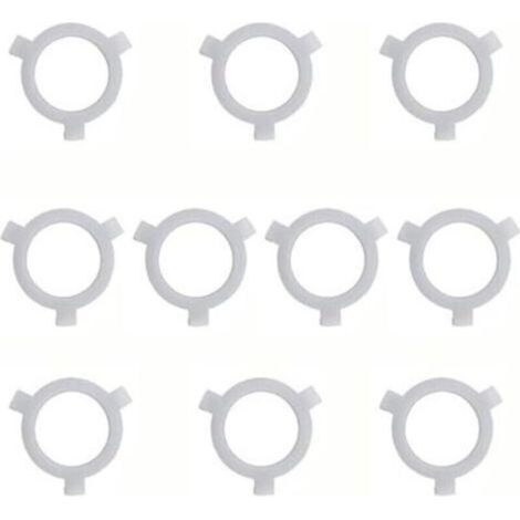 6x5cm Ensemble de 10 Anneaux de Réduction pour Abat-Jour, Accessoires Innovants pour Luminaires, E27 à E26 (1/4)