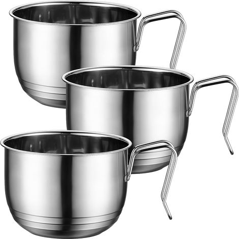Crépine d'évier en acier inoxydable, 3 pièces, pour aliments, cheveux, crépine d'évier suspendue en argent en acier inoxydable