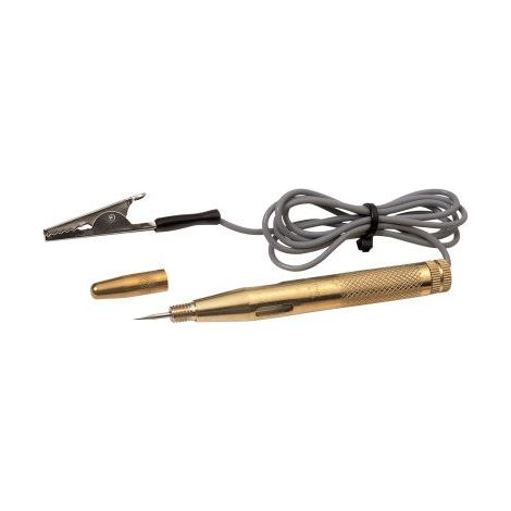 Comprobador de Voltaje Jonnesway AR030052, 6-24 V, para Instalaciones y Vehículos, Aguja Metálica, Carcasa de Metal, Precisión en la Medición de Circuitos Eléctricos.