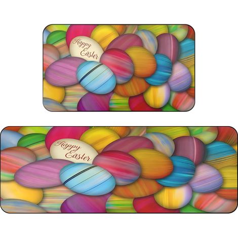 Tapis De Sol - Polyester - Absorbant Et Anti-dérapant - Pour Cuisine Salle De Bain Entrée - 40x60 cm Et 40x120 cm - Lot De 2 (1/5)