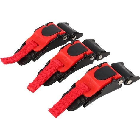 Motorradhelm-Verschluss – Schnellverschluss aus Nylon und Kunststoff – für Kinnriemen – 3er-Pack (1/5)