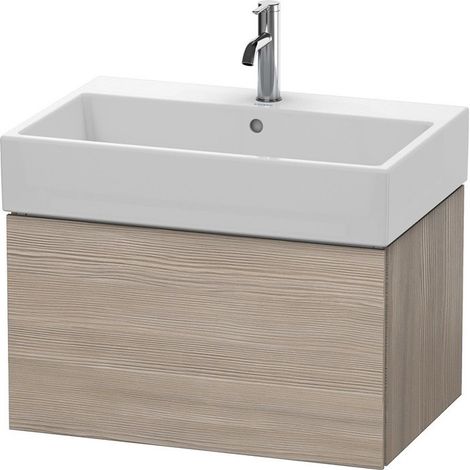 Meuble sous-vasque L-CUBE 394x684x459mm pin argenté