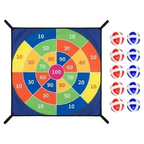 Trampolinzubehör, Zubehör für das Sticky Ball Spiel, Sticky Ball Trampolinspiel für Familie, Garten, drinnen und draußen, Partys, Geburtstage, Nachbarschaftsaktivitäten - (1/5)