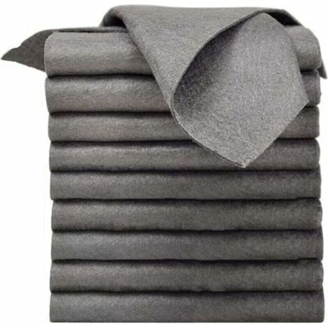 Panni magici per la pulizia dei vetri, 20 pezzi, panni magici spessi con forte potere assorbente, ideali per auto, casa, cucina, bagno e vetri, colore grigio. (1/4)