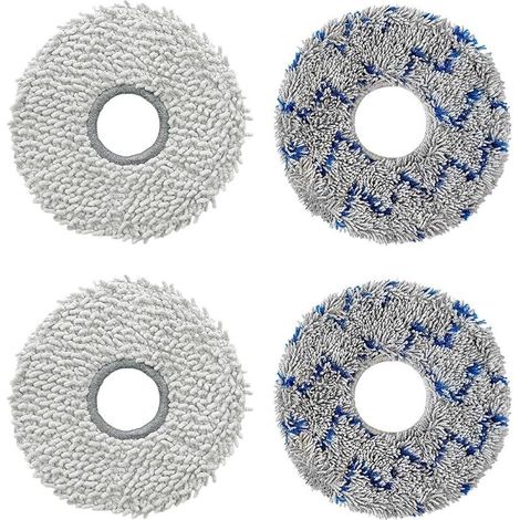 Almohadillas de repuesto para mopa compatibles con los robots aspiradores ECOVACS DEEBOT T50 Pro Omni/ N30 Pro Omni/ T30 Pro/ T30S Combo/ T30S/ T20 Omni/ T10 Omni/ X1 Omni/ X1 Turbo/ X2 Omni/Yeedi M12 (1/5)