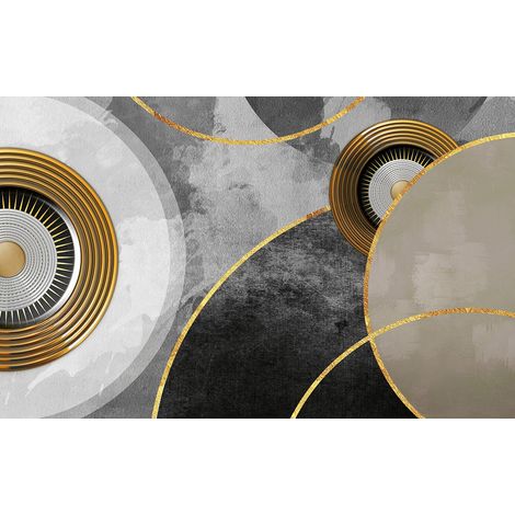 Papier peint panoramique - Ronds Design - 130 cm x 81 cm (1/2)