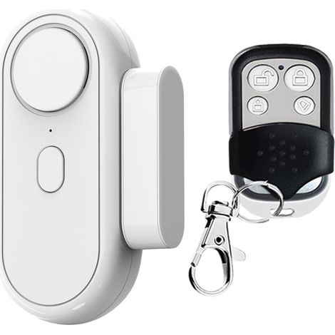 Système antivol de porte et fenêtre avec alarme sonore à haute intensité et télécommande (1/5)