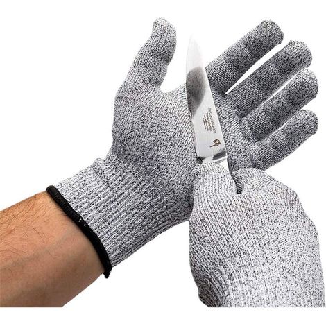 Paire de Gants Anti-Coupures Taille-L Gant Cuisine avec Protection de Niveau 5, Norme en 388 - Meilleure Protection Contre Les Coupures du Quotidien Couteau Cuisines, Jardinage, Bricolage Sunflower (1/5)