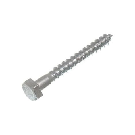 Lot de 240 vis à tête hexagonale en acier plaqué zinc M6 x 50 mm (1/2)