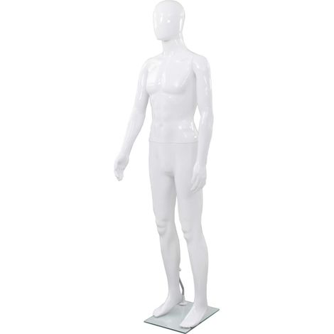 Teenpull – Männliche Schaufensterpuppe mit Glassockel Weiß 185 cm (1/5)