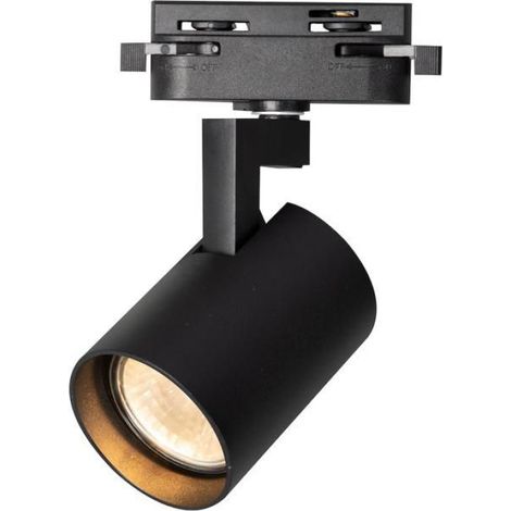 Lampe Piste GU10 - Aluminium Noir - IP20 - Pour Intérieur - 1 Unité (1/5)