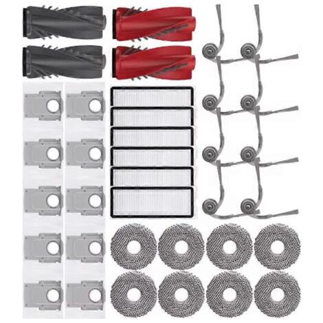 NALOOKAMIC Lot de 36 sacs-filtres à brosse pour aspirateurs Roborock Qrevo 5AE/Curv/CurvC/Curv S5X 5A1 5XC/Edge/EdgeC/Edge S5A/Edge 5V1
