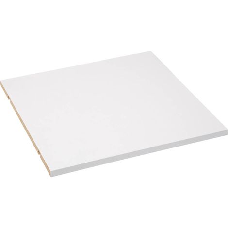 5Five Simply Smart – Étagère murale modulable blanche 32x32cm – Panneau de particule – Charge maximale optimisée – Compatible Mix n' modul