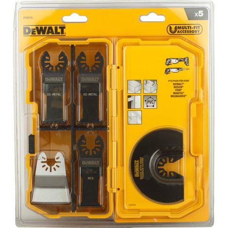 DeWalt, DT20715, QZ, Conjunto de accesorios de 5 hojas de sierra