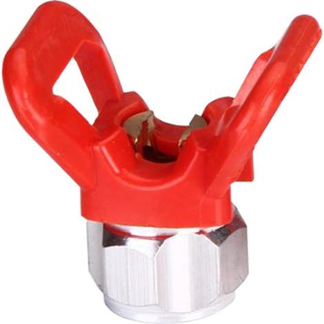 Airless-Farbspritzpistolen-Düsenschutz, Düsensitz-Ersatzteil, Universalwerkzeug, Rot, Neue Basis, Flaches Werkzeug, Einfach zu bedienen. AAFGVC