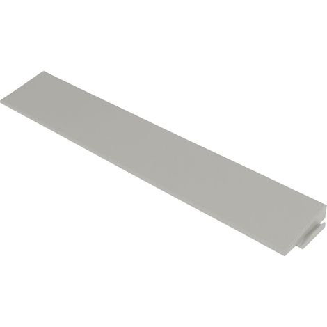 Rampe Clipsable pour Dalle Plastique Gris Clair 12mm - Dimensions 30x5,5 cm - Usage Intensif Extérieur