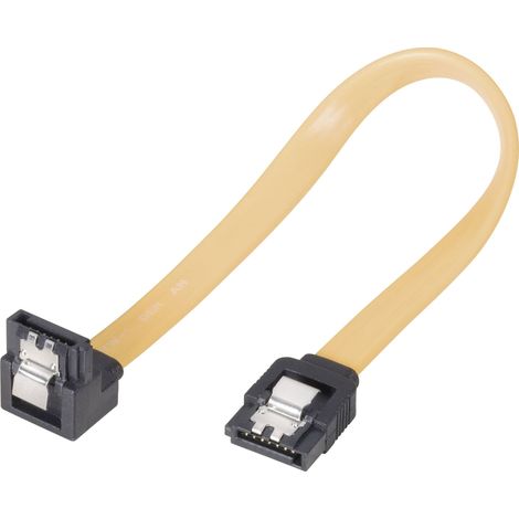 goobay Câble de données PC , 6 Gbits , clip 90°, Connecteur SATA type L Connecteur SATA type L 90°, 0.2 m (93946)