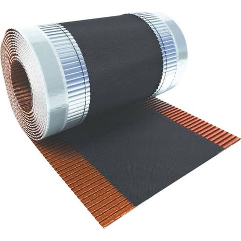 BANDA AUTOADESIVA SOTTOCOLMO 'ONDULAIR ADHESIVE' h. 390 mm x 5 mt. - colore terracotta (RAL8004)