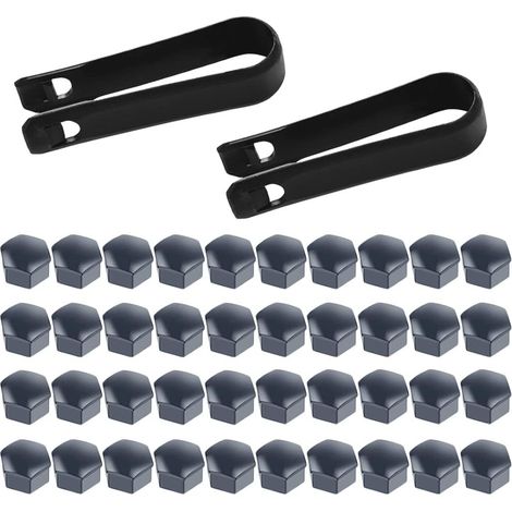 COPERTURA PER DADI E BULLONI RUOTA PROTEZIONE PNEUMATICI AUTO 17mm 40pz GRIGIO (1/4)