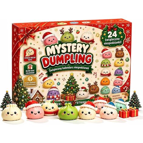 Catherine – Calendrier de l'Avent 2026 avec 24 figurines squishy dumpling – Décoration originale pour Noël – Idée cadeau pour enfants et collectionneurs (1/5)
