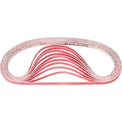 PFERD TOOLS Keramikkorn Schleifband BA 6x520mm CO-COOL 60 für Edelstahl-Schliff mit Bandschleifer 100 Stk