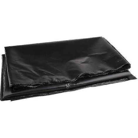 Bâche de bassin en caoutchouc de polyéthylène haute densité noir, adaptée aux petits bassins, aux étangs à poissons et aux fontaines de jardin, mesurant 1,5 mètre x 2 mètres. (1/5)