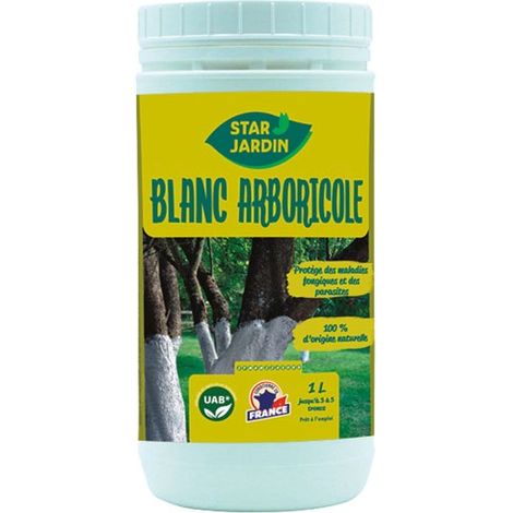 Insecticide biologique 1l – Protection des troncs contre parasites et champignons – Produit 100% naturel à base de lait de chaux – Start (1/6)