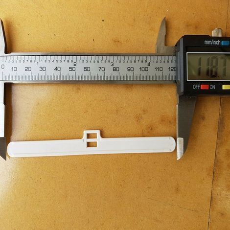 127 mm Vertikaljalousie Doppelösen POM Vertikaljalousie Zubehör, Vertikaljalousie PVC Zubehör (15 Stück) (1/5)