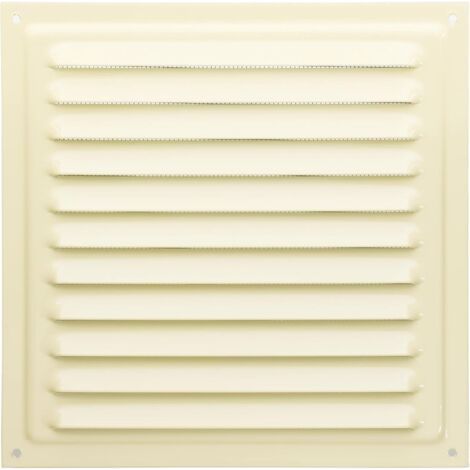 1 - Lüftungsgitter - Metall - Wandlüftung - Korrosionsbeständig - Innen/Außen - Beige - 20 x 20 cm (1/5)
