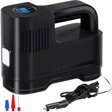 Gonfleur De Pneu, Pompe à Pneu De Compresseur D'air Portable Dc12v 120w Avec Fonction D'affichage Numérique Gonflage Rapide En 30 S