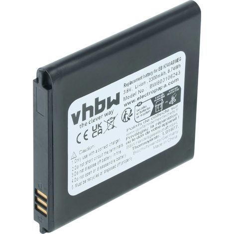 vhbw Akku kompatibel mit Samsung Galaxy SM-C105A, SM-C105, SM-C1010, SM-C105S, SM-C105K, SM-C105L Handy Smartphone Telefon (2300 mAh, 3,8 V, Li-Ion) (1/5)
