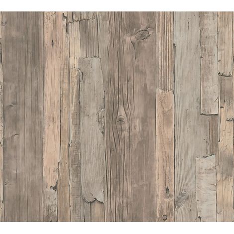 Country style wallpaper wall Profhome 954053 non-woven wallpaper smooth with nature-inspired pattern matt beige brown 5.33 m2 (57 ft2) (1/5)
