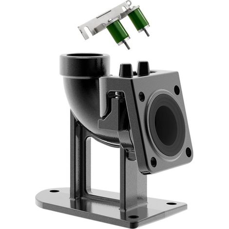 Grundfos Accesorio para bomba de aguas residuales/sucias. Codo de pie de acoplamiento Rp11/2, 96076063