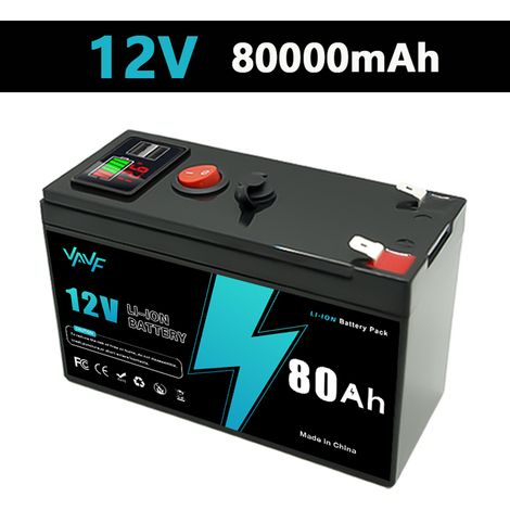 Specially supplied LiFePO4, 12V 3S7P lithium-ion battery with plastic casing for sprayers, fish finders, emergency outdoor use - 80AH - 12.6V