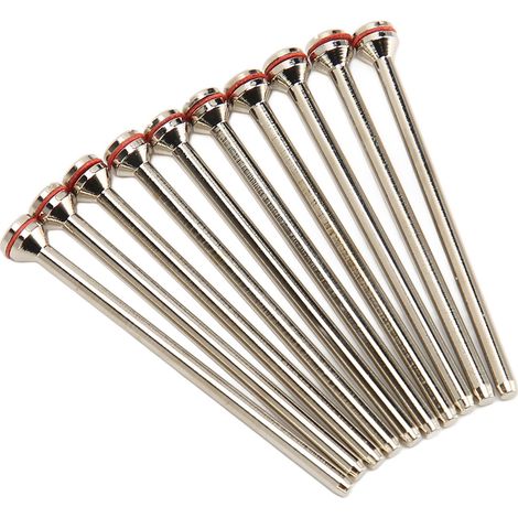 10 pièces Tige de Mandrin en Acier Inoxydable pour Disque Dentaire, Accessoires de Polissage pour Laboratoire Dentaire, 1.8 Pouce (1/5)