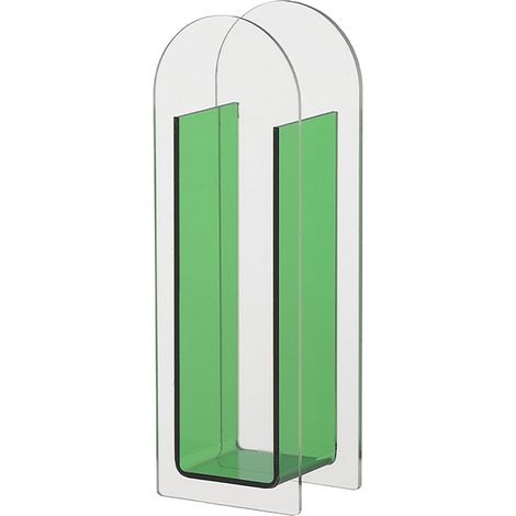 Vase aus klarem Acryl in Zederngrün für Hochzeitstische und Heimdekoration (1/5)